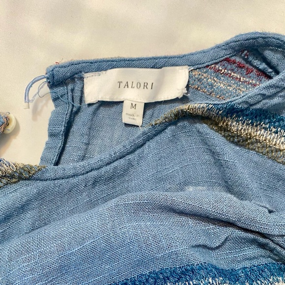 Talori Blue Embroidered Tired Top - Picture 6 of 8